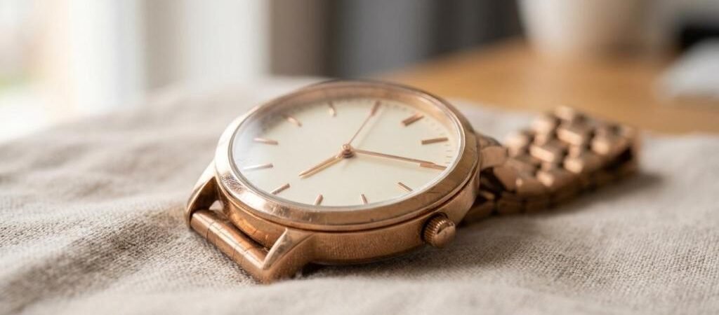 Nakoda Arloji, Jam Tangan Preloved Wanita Rose Gold Elegan Modern